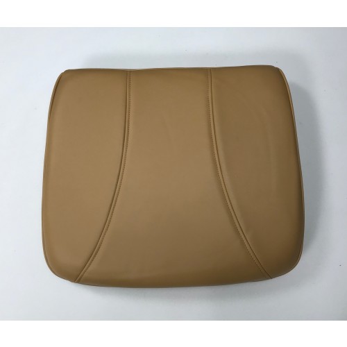 A brown seat cover cushion