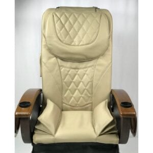 A khaki pedicure chair variant