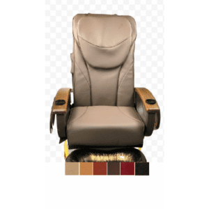 A pale brown pedicure chair cover