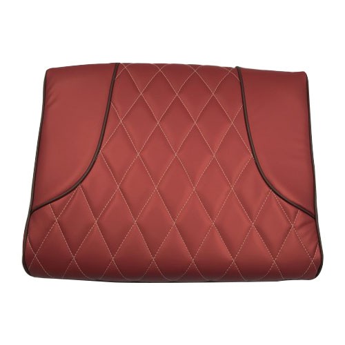 A red bottom cushion seat cover