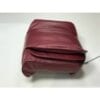 A burgundy bottom seat cover