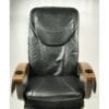 a black pedicure chair