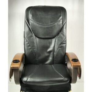 a black pedicure chair