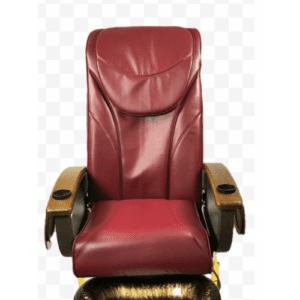 A burgundy pedicure chair variant