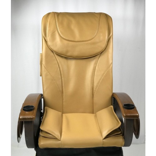 A cappuccino pedicure chair cover front view