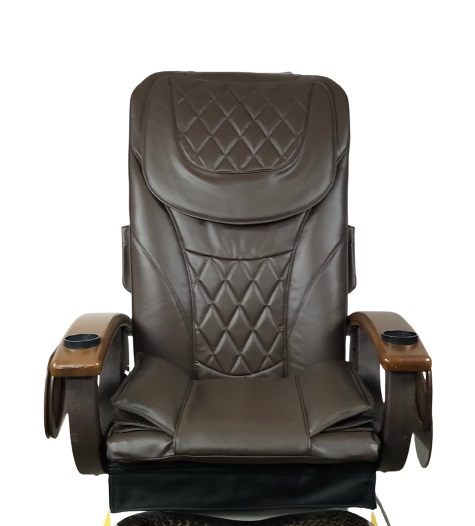 A dark brown pedicure chair seat cover variant