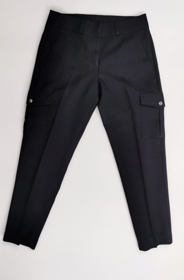 A full image of a black cargo pants