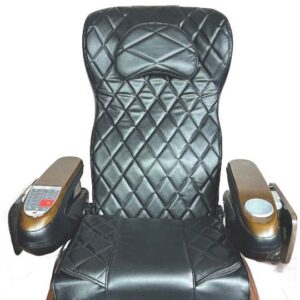 Pedicure Chair Cover Whole Front(without Zipper) S Style, Black