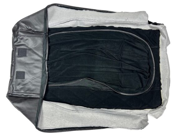 Pedicure Chair Cover Whole Front(without Zipper) S Style, Black - Image 3