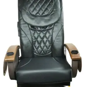 Leather Upholsteries Replacement-Pedicure Chair Diamond Back Cushion,  Seat Cushion Front CHIN,Black Color