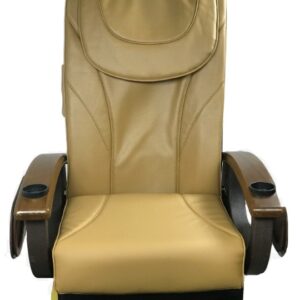 Pedicure Back Massage Cushion, Seat Cushion with Front CHIN, Cappuccino