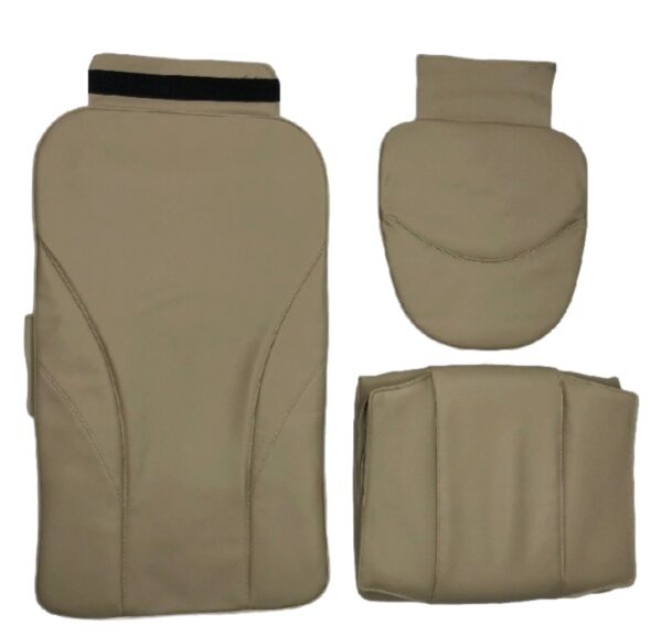 Leather Upholsteries Replacement Cover-Pedicure Chair Massage Bottom-Air Seat Cover, Has Wedges, Gray - Image 3