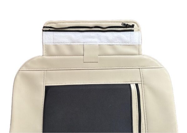 Pedicure Back Massage Seat Cover, Acetone resitance with Bottom Air has NO Front Chin, OFF WHITE - Image 3