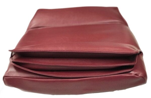 Leather Upholsteries Replacement-Pedicure Chair Bottom-Air seat Cover NO WEDGES, burgundy Color - Image 3