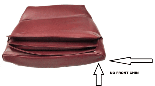 Leather Upholsteries Replacement-Pedicure Chair Bottom-Air seat Cover NO WEDGES, burgundy Color - Image 4