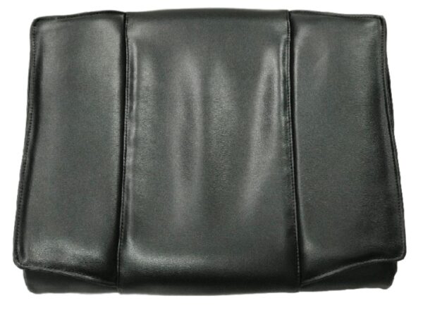 Leather Upholsteries Replacement Cover-Pedicure Chair Bottom-Air seat Cover, HAS FRONT WEDGES," ONLY Black Color"