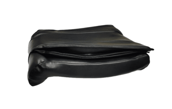 Leather Upholsteries Replacement Cover-Pedicure Chair Bottom-Air seat Cover, HAS FRONT WEDGES," ONLY Black Color" - Image 3