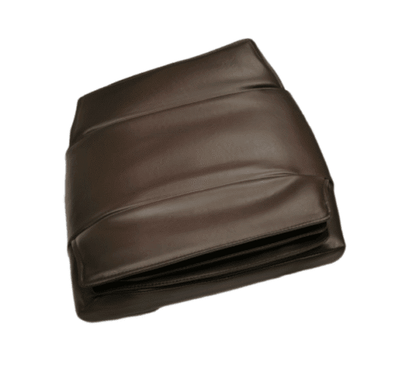 LEATHER REPLACEMENT COVER-PEDICURE CHAIR BOTTOM-AIR MASSAGE SEAT "COVER" ONLY, NO WEDGES, BROWN - Image 3