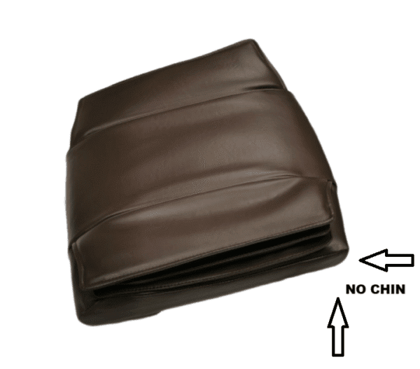 LEATHER REPLACEMENT COVER-PEDICURE CHAIR BOTTOM-AIR MASSAGE SEAT "COVER" ONLY, NO WEDGES, BROWN