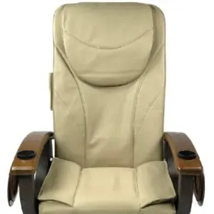 Leather Upholsteries Replacement Cover-Pedicure Chair Massage Bottom-Air Seat Cover, Has Wedges, Gray