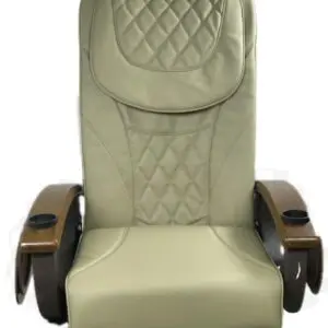 Leather Upholsteries Replacement,Pedicure Chair Diamond Design back Cushion-Seat Cushion, Has Front CHIN, Beige color