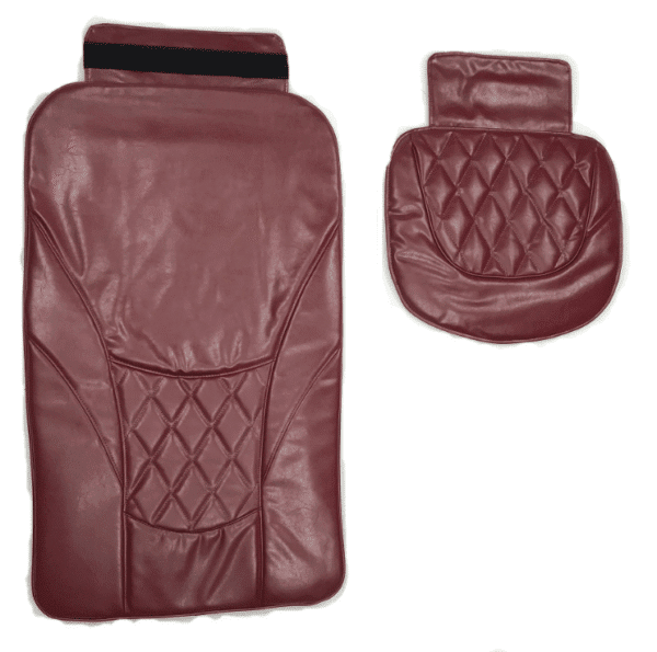 LEATHER UPHOLSTERY REPLACEMENT-PEDICURE CHAIR DIAMOND BACK CUSHION REPLACEMENT COVER,BURGUNDY