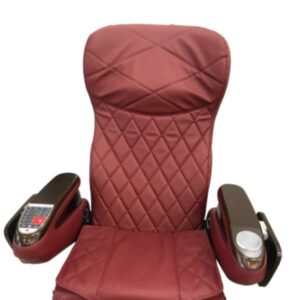 Pedicure Chair Cover Whole Front(No Zipper) Cover S Style without zipper, Burgundy