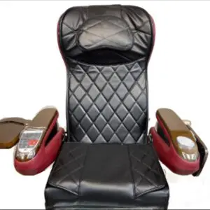Leather Upholsteries Replacement Cover-Pedicure Chair Front Zipper Cover S Styl, BLACK