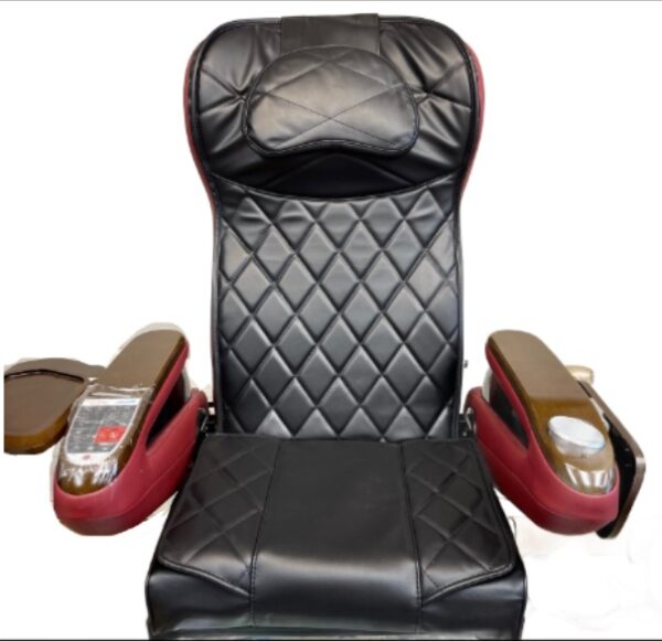 Leather Upholsteries Replacement Cover-Pedicure Chair Front Zipper Cover S Styl, BLACK - Image 2
