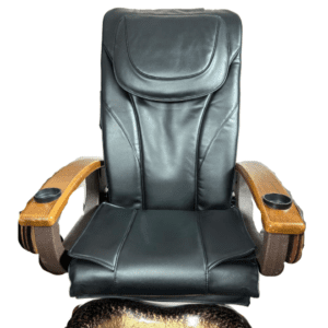 Pedicure Chair Back Support Cushion, Air Massage Seat Cover, Has CHIN, Black