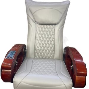 Leather Upholsteries Replacment-Pedicure Chair Cover VZ Style, SILVER Color