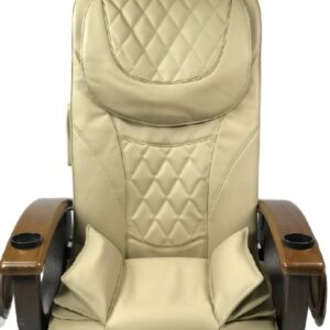Pedicure Chair Cushion Cover Diamond Design, Bottom-Air Seat, NO CHIN /Beige Marble Colour