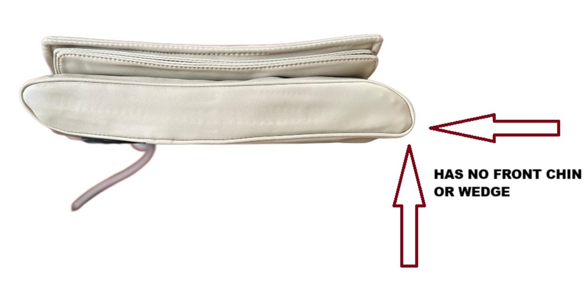 Pedicure Back Massage Seat Cover, Acetone resitance with Bottom Air has NO Front Chin, Off White/TINTED BEIGE - Image 5