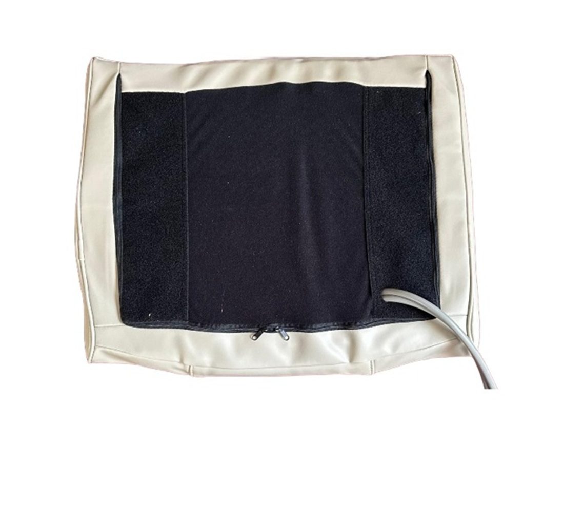 Pedicure Back Massage Seat Cover, Acetone resitance with Bottom Air has NO Front Chin, Off White/TINTED BEIGE - Image 3