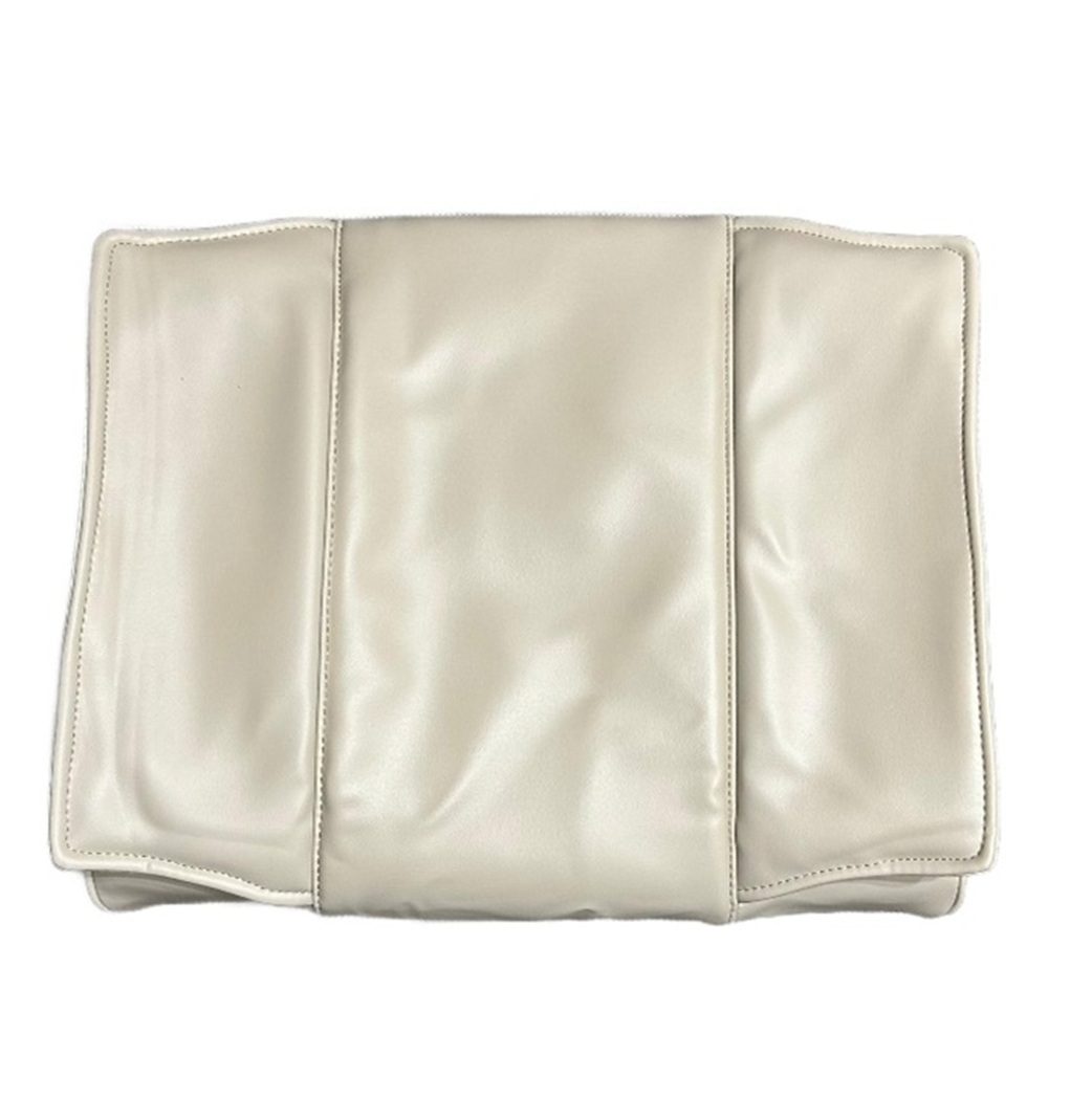 Pedicure Chair Seat Set Cover- Acetone Resistance - Bottom Air Seat has Front Wedge - Off White/Tinted Beige Colour - Image 6
